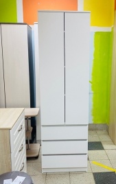 Шкаф "Норд-3" 2-х створчатый с ящиками белый