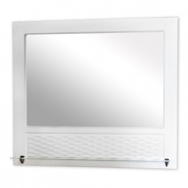 Зеркало Ладога - 85 с подсветкой белое, зеленое ПВХ Фл