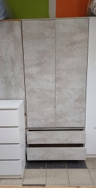 Шкаф "Моби" 900 распашной цемент