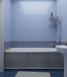 Экран д/ванной ПРЕМИУМ А (алюм. профиль) 1,5 серый