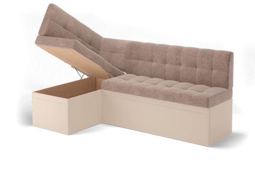 Кухонный угловой диван рогожка "Остин" МЛК фото 2