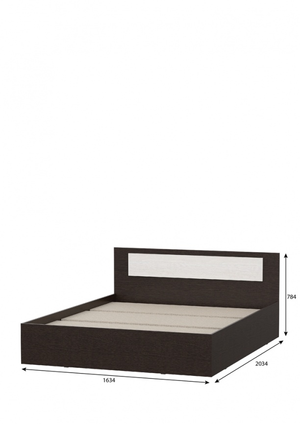Кровать двойная с основанием "Виста 1" 1600 ДД фото 2