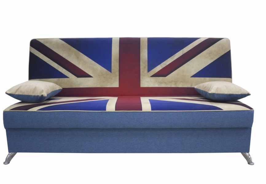 Диван-кровать "Хит" флаг Британия/кашемир блю Ак фото 1