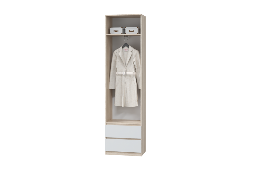 Шкаф для одежды "Лори" Дуб серый МЛК фото 2