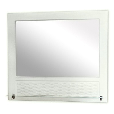 Зеркало Ладога - 75 с подсветкой белое, зеленое ПВХ Фл фото 2