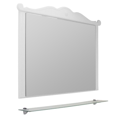 Зеркало "Прованс-105" белый ясень без подсветки ПВХ Фл фото 2